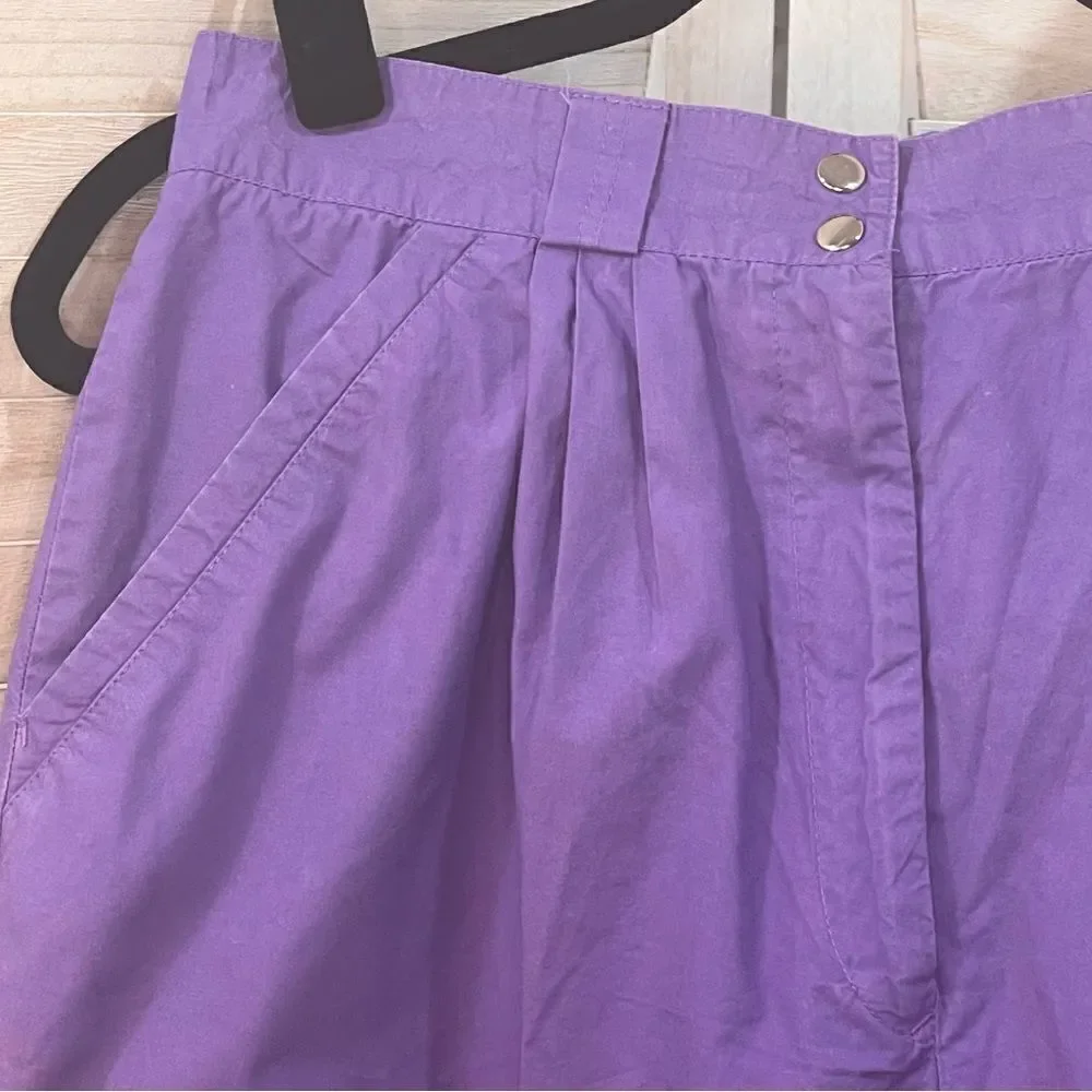 Chrstian Dior Actifs Vintage 80s High Waisted Bermuda Shorts 10 / Small